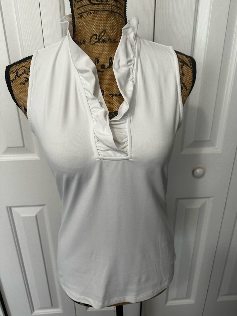 J.McLaughlin White Sleeveless Top